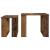 Set de măsuțe de cafea 2 pcs Lemn vechi Lemn compozit GartenMobel Dekor