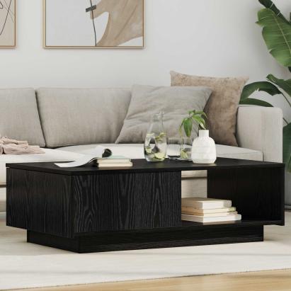 Masă de cafea Stejar Negru 95 x 55 x 31 cm Lemn compozit GartenMobel Dekor