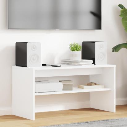 Cabinet TV Alb 80 x 35 x 40 cm Lemn compozit GartenMobel Dekor