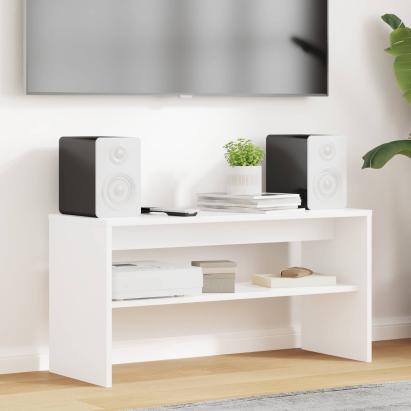 Cabinet TV Alb 80 x 30 x 40 cm Lemn compozit GartenMobel Dekor