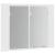 804961  Dulap baie cu oglindă LED alb lucios 60x12x45 cm acril GartenMobel Dekor