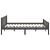 Cadru de pat, gri, 140x190 cm, lemn masiv de pin GartenMobel Dekor