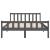 Cadru de pat, gri, 140x190 cm, lemn masiv de pin GartenMobel Dekor
