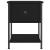 Noptieră, negru, 34x35,5x45 cm, lemn compozit GartenMobel Dekor
