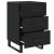 Noptieră, negru, 40x40x66 cm, lemn compozit GartenMobel Dekor