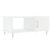Măsuță de cafea, alb extralucios, 90x50x40 cm, lemn compozit GartenMobel Dekor
