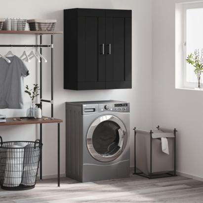 Dulap montat pe perete, negru, 69,5x34x90 cm, lemn prelucrat GartenMobel Dekor