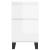 Servante, 2 buc., alb extralucios, 40x35x70 cm, lemn prelucrat GartenMobel Dekor