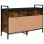 Bancă de pantofi, stejar fumuriu 85,5x32x57,5 cm lemn prelucrat GartenMobel Dekor