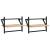 Rafturi de perete cu bare, 2 buc, stejar sonoma, 40x25x30 cm GartenMobel Dekor