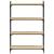 Bibliotecă 4 niveluri stejar sonoma 80x30x120 cm lemn prelucrat GartenMobel Dekor