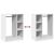 Dulap, alb, 77x48x102 cm, lemn prelucrat GartenMobel Dekor