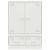 Dulap înalt, alb, 67x39x95 cm, oțel GartenMobel Dekor