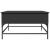 Măsuță de cafea, negru, 80x80x45 cm, lemn prelucrat și metal GartenMobel Dekor