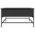 Măsuță de cafea, negru, 80x80x45 cm, lemn prelucrat și metal GartenMobel Dekor