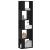 Bibliotecă cu 5 niveluri negru 45x23,5x162,5 cm lemn prelucrat GartenMobel Dekor