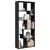 Bibliotecă/separator cameră negru 67x25x161,5 cm lemn prelucrat GartenMobel Dekor