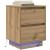 Noptiere cu lumini LED 2 buc Stejar Artisan 38x34x50 cm GartenMobel Dekor