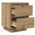 Noptiere cu lumini LED 2 buc Stejar Artisan 38x34x50 cm GartenMobel Dekor
