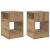 Masă laterală 2 pcs Stejar Artizanal 30,5 x 30 x 45 cm GartenMobel Dekor