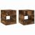 Masă laterală 2 pcs Stejar fumuriu 40,5 x 40 x 45 cm GartenMobel Dekor