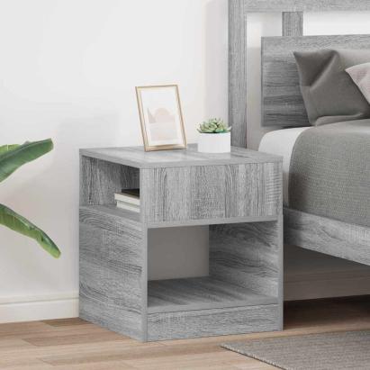 Masă laterală 2 pcs Gri Sonoma 40,5 x 40 x 45 cm Lemn compozit GartenMobel Dekor