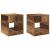 Masă laterală 2 pcs Lemn vechi 40,5 x 40 x 45 cm Lemn compozit GartenMobel Dekor