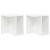 Masă laterală 2 pcs Alb 37 x 32 x 40 cm Lemn compozit GartenMobel Dekor