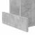 Masă laterală Gri din beton 35,5 x 35 x 40 cm Lemn compozit GartenMobel Dekor