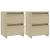Set 2 Noptiere 30x30x40 cm cu 2 Sertare, PAL Stejar Sonoma