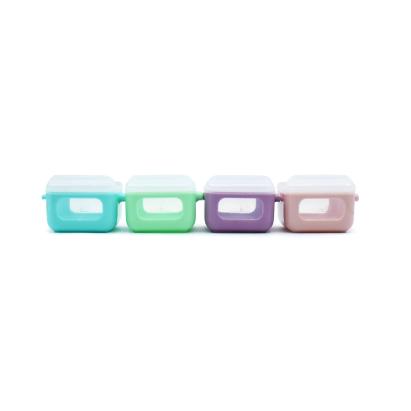 SET 4 RECIPIENTE SILICON SNAP&GO CUBES, MELII, 4*118 ML SuperHeroes ToysZone