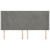 Tăblie de pat cu aripioare gri deschis 203x16x118/128cm catifea GartenMobel Dekor