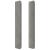 Tăblie de pat cu aripioare gri deschis 203x16x118/128cm catifea GartenMobel Dekor