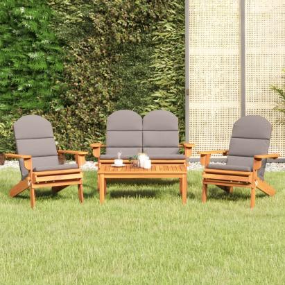 Set mobilier de grădină Adirondack, 4 piese, lemn masiv acacia GartenMobel Dekor