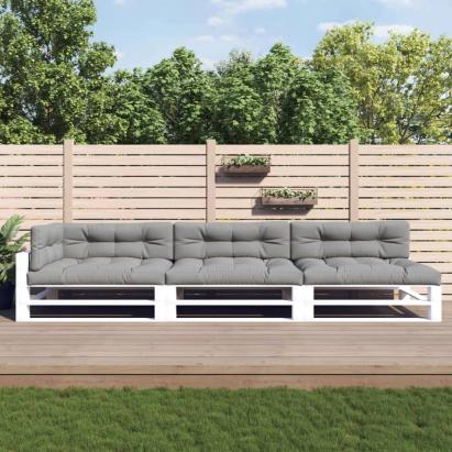 Perne de paleți, 7 buc., gri, material textil GartenMobel Dekor