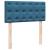 Pat box spring cu saltea, albastru, 90x190 cm, catifea GartenMobel Dekor