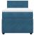 Pat box spring cu saltea, albastru, 90x190 cm, catifea GartenMobel Dekor
