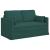 Canapea 2 pcs Verde închis Metal GartenMobel Dekor