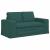 Canapea 2 pcs Verde închis Metal GartenMobel Dekor