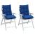 Perne scaun spătar mic, 2 buc albastru regal, țesătură Oxford GartenMobel Dekor