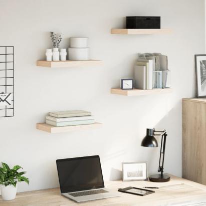 Rafturi plutitoare, 4 buc., 40x23,5x4 cm, lemn prelucrat GartenMobel Dekor