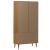 Dulap cu vitrină, maro, 90x35x175 cm, lemn masiv de pin GartenMobel Dekor