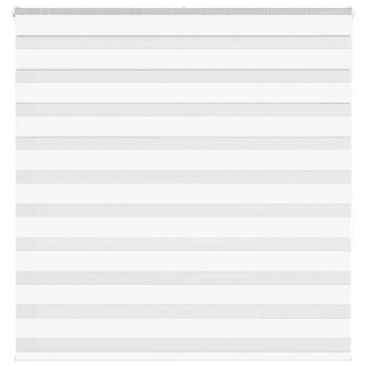 Jaluzea tip zebra alb lățime țesătură 145,9 cm poliester GartenMobel Dekor