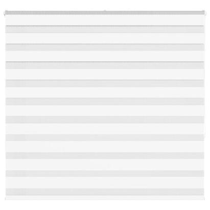 Jaluzea tip zebra alb lățime țesătură 160,9 cm poliester GartenMobel Dekor
