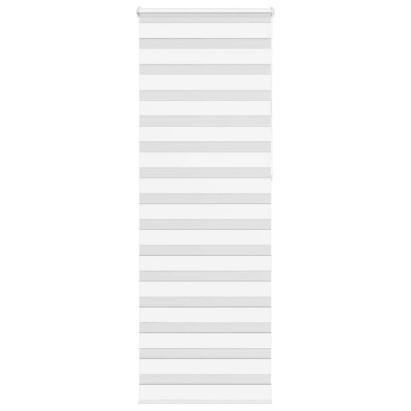 Jaluzea tip zebra alb lățime țesătură 70,9 cm poliester GartenMobel Dekor