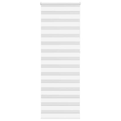 Jaluzea tip zebra alb lățime țesătură 85,9 cm poliester GartenMobel Dekor
