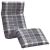 Șezlong pliabil, model în carouri gri, 175x54x8,5 cm GartenMobel Dekor