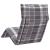 Șezlong pliabil, model în carouri gri, 175x54x8,5 cm GartenMobel Dekor