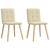Scaune de bucătărie, 2 buc., crem, material textil GartenMobel Dekor