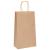 Pungi de hârtie 250 buc cu mânere maro 21x11x36 cm GartenMobel Dekor